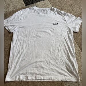 Emporio Armani EA7 White Short Sleeve Tee - Large